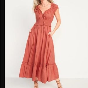 Old Navy Coral Maxi Dress